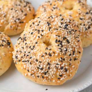 High Protein Cottage Cheese Bagels