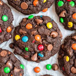 Chocolate M&M's Cookies