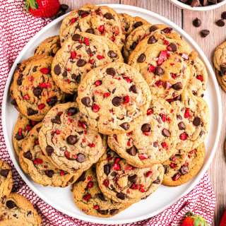 Strawberry Chocolate Chip Cookies