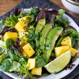 Mango Salad with Lime Ginger Dressing