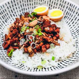 Lu Rou Fan (Taiwanese Braised Pork Rice Bowl)