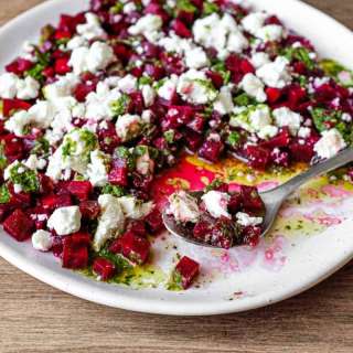 Beetroot & Feta Salad With Fresh Herb Dressing
