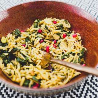 Moroccan Rice with Silverbeet