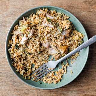 Turkish Bulgur Pilav with Lamb and Silverbeet