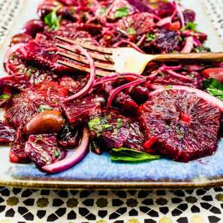 Moroccan Blood Orange & Black Olive Salad