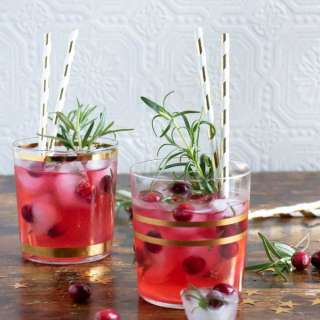 Ginger Cranberry Kombucha Mocktail
