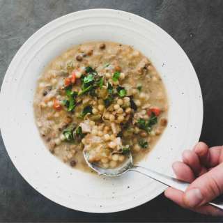 Chicken Soup with Fregola