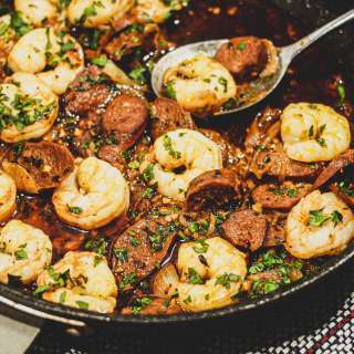 Chorizo & Prawns in Fino Sherry