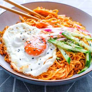 Korean Gochujang Noodles with Pork