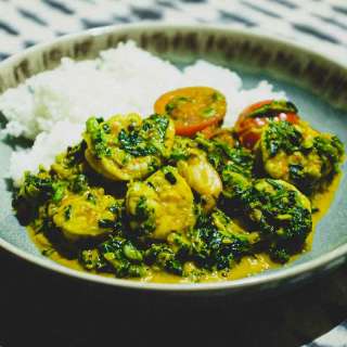 Jheenga Palak - Shrimp & Spinach Curry