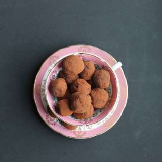 Beetroot, Chocolate and Lapsang Souchong Tea Truffles