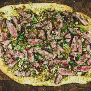 Manakish with Za'atar & Steak