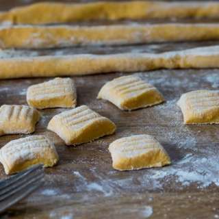 Easy Sweet Potato Gnocchi with Creamy Spinach Sauce
