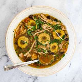 Mexican Chochoyotes with Chicken Soup