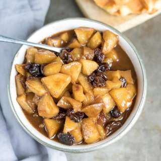 Spiced Apple Compote with Raisins