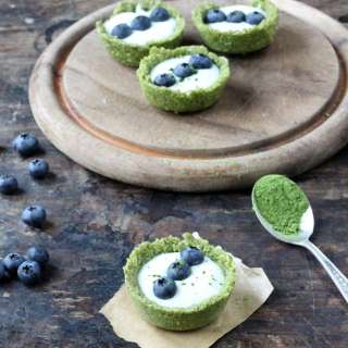 Matcha Tarts with Coconut and Yogurt