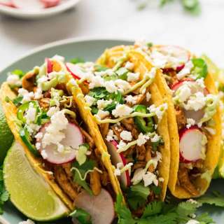 Instant Pot Shredded Chicken Tacos