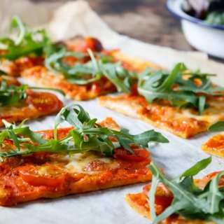 Carrot Pizza with Carrot Sauce