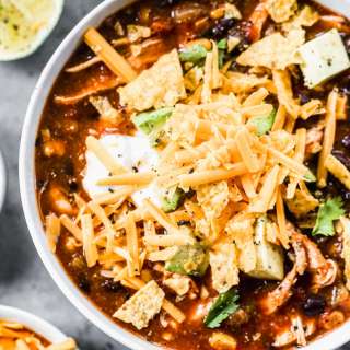 Crockpot Chicken Enchilada Soup
