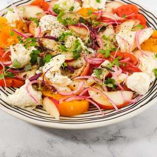 Peach & Burrata Salad