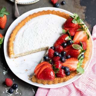 Coconut Fruit Flan