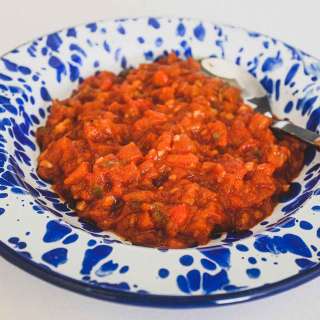 Moroccan Matbucha - Tomato & Pepper Salad
