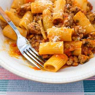 Pasta with Sausage Ragù
