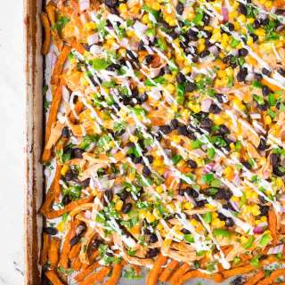 Chicken Enchilada Sweet Potato Fries