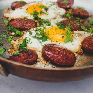 Turkish Sucuk with Eggs