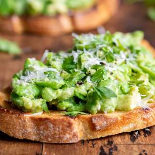 Broad Bean Bruschetta