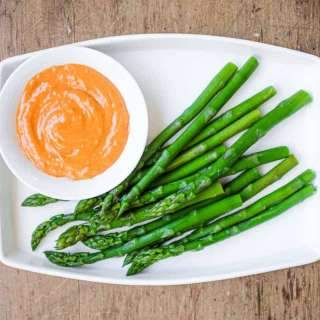 Asparagus Tapas with Smoked Alioli