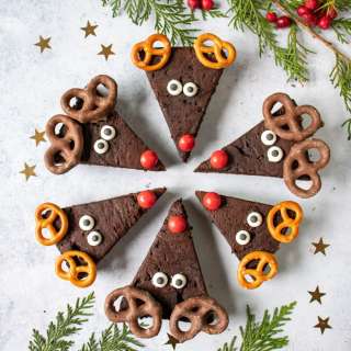 Avocado Reindeer Brownies