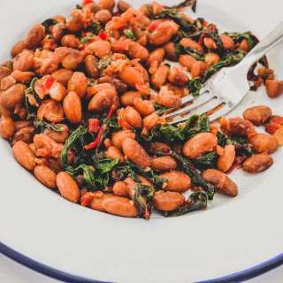 Borlotti Beans with Chard