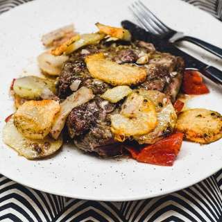 Italian Baked Lamb & Potatoes
