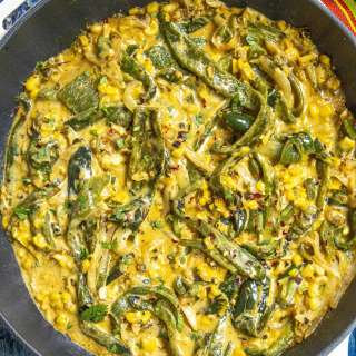 Rajas con Crema Recipe (Roasted Poblano Strips in Cream Sauce)