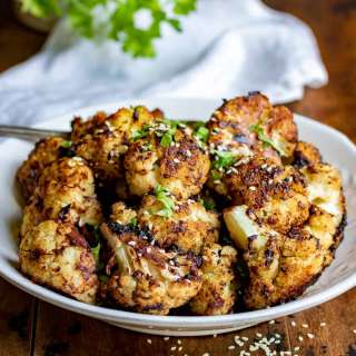 Roasted Miso Cauliflower