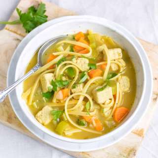 Vegan Chicken Noodle Soup