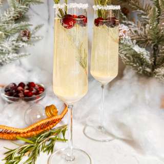 White Christmas Mimosas