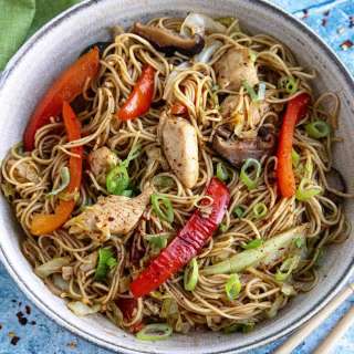 Chicken Yakisoba Noodles Recipe
