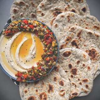 Sesame and Nigella Seed Flatbread