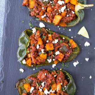 Picadillo Stuffed Poblano Peppers – Recipe