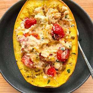 Baked Feta Spaghetti Squash