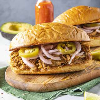 Mexican Torta de Cochinita Pibil (Pulled Pork Sandwich)