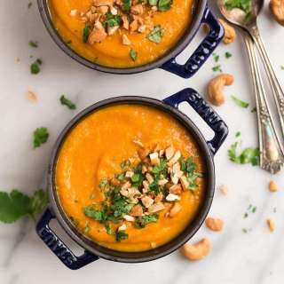 Instant Pot Carrot Soup with Ginger