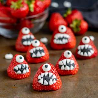 Halloween Strawberry Monsters
