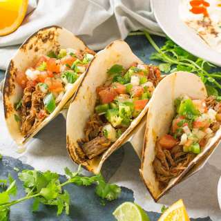 Cuban-Style Shredded Beef Tacos with Mojo Salsa – Recipe