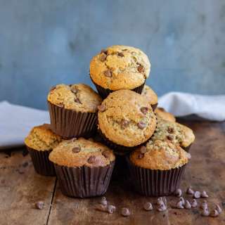 Chocolate Chip Peanut Butter Muffins
