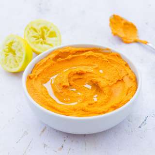 Roasted Red Pepper and Smoked Paprika Hummus (Vegan)
