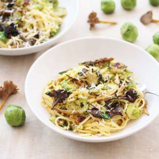 Sprout and Wild Mushroom Carbonara