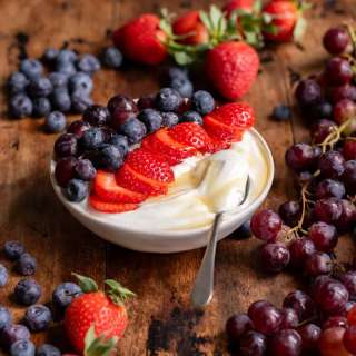 Whipped Cottage Cheese with Fruit